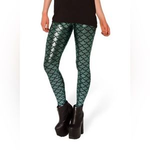 Blackmilk Clothing Limited Edition Green Mermaid Leggings